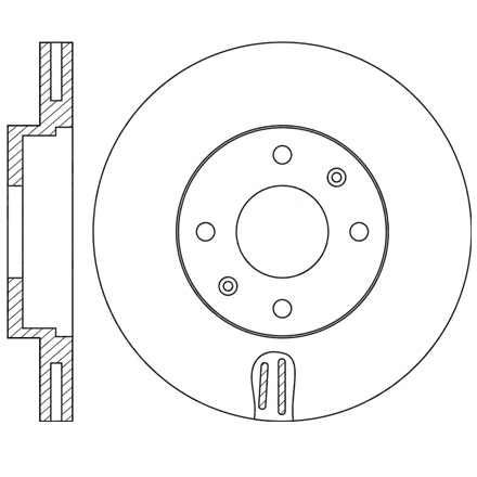 Chevrolet Sail 1.5 brake disc rotor 90870685