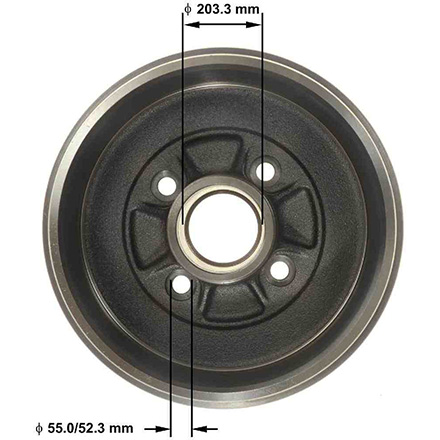 Nissan Versa Note disc brake drum 432061HL0B