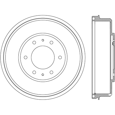 Mitsubishi L200 disc brake drum 4615A205