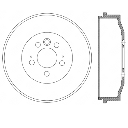 Volkswagen Amarok brake drum 2H0609617