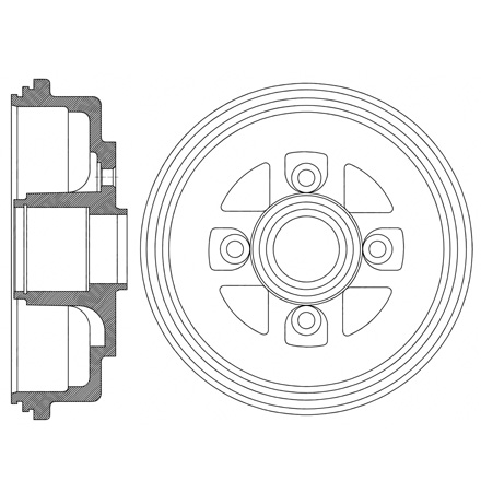 43511-63J00 Suzuki Swift brake drum