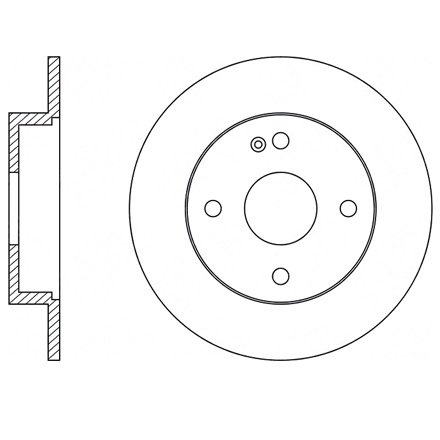 Hyundai Solaris brake disc Kia Rio brake rotor 584110U300