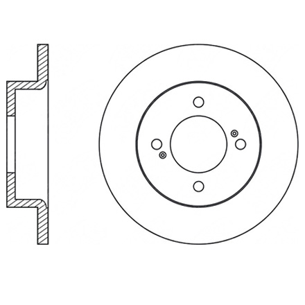 Suzuki Alto brake disc rotor 55311-72J10