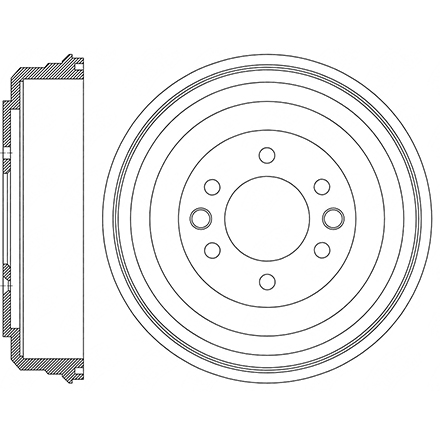 Hyundai H-1 brake drum 58411-4H000